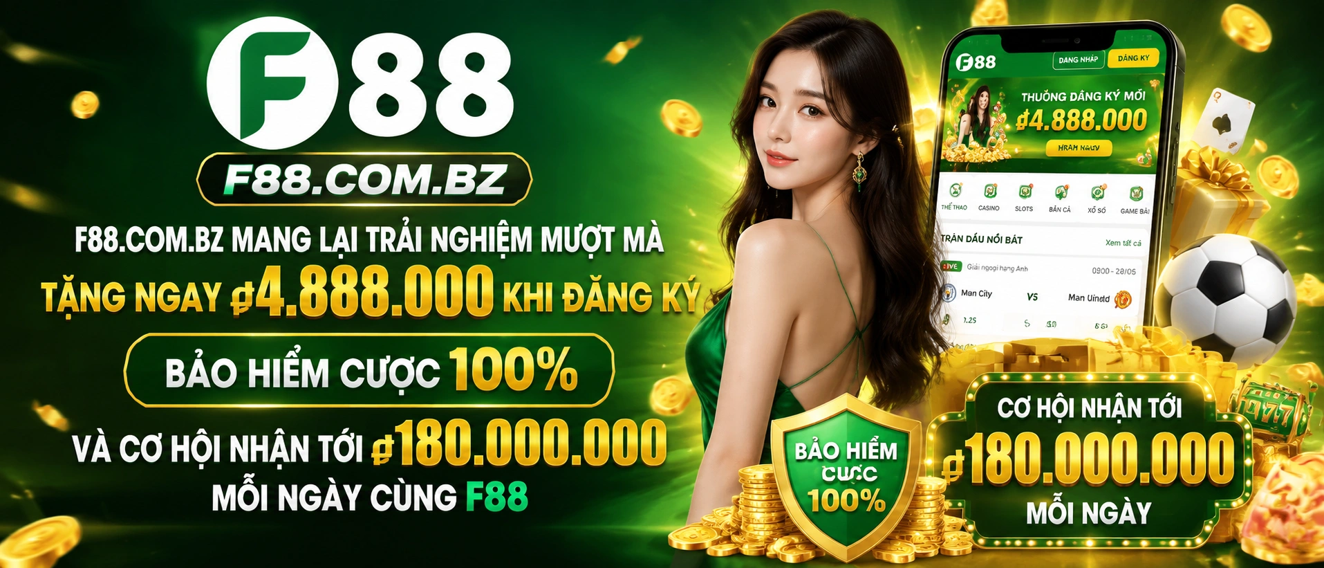 f88.com.bz Casino | No Hu, Ban Ca, Live Casino 6 Fresh events and practical account support